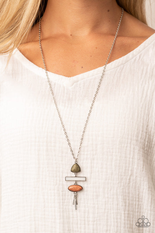 2 Piece Set- Artisan Eden - Multi Necklace and Adventurously Artisan - Multi Earrings