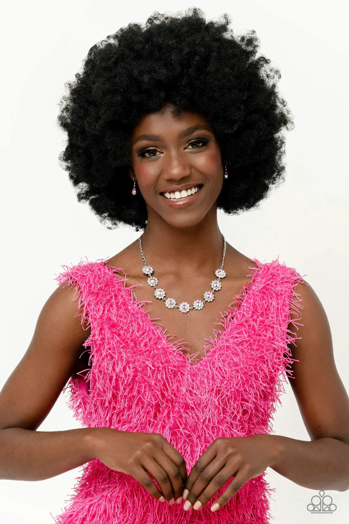 The Blooming Brilliance - Multi Iridescent Necklace - January 2023 Life Of The Party