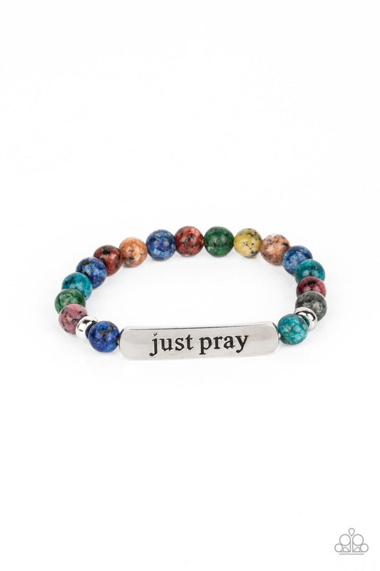 Paparazzi Just Pray - Multi Bracelet -Paparazzi Jewelry Images