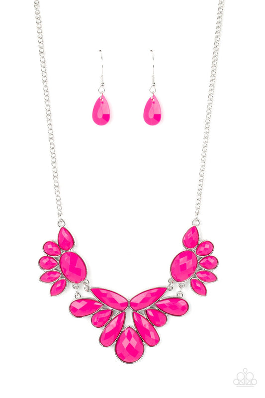 Paparazzi A Passing FAN-cy - Pink Necklace