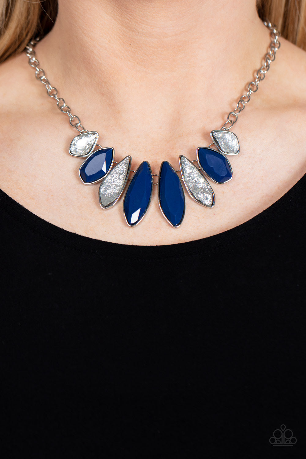 Paparazzi Crystallized Couture - Blue Necklace -Paparazzi Jewelry Images