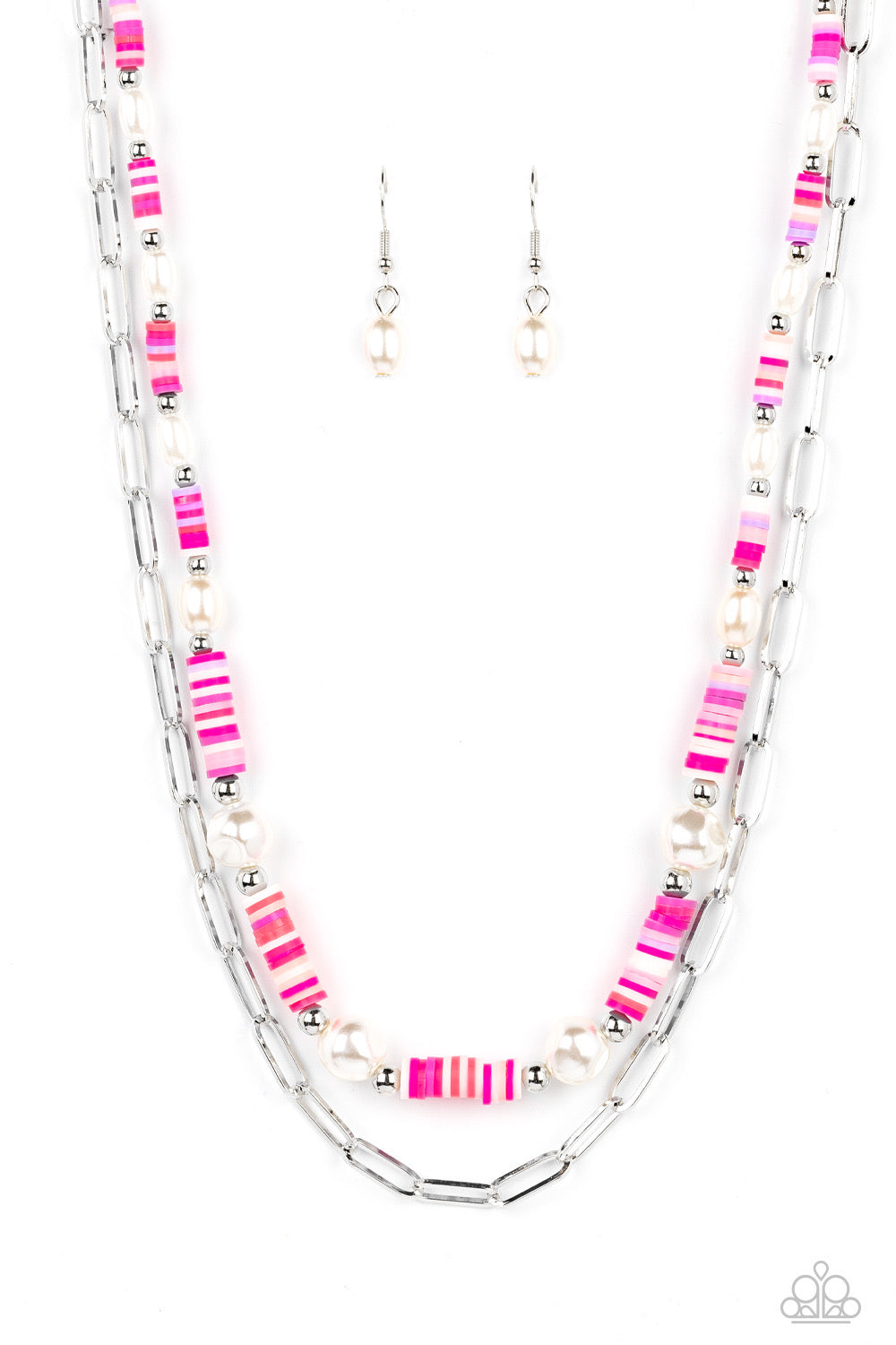 Paparazzi Tidal Trendsetter - Pink Necklace - Pusher P