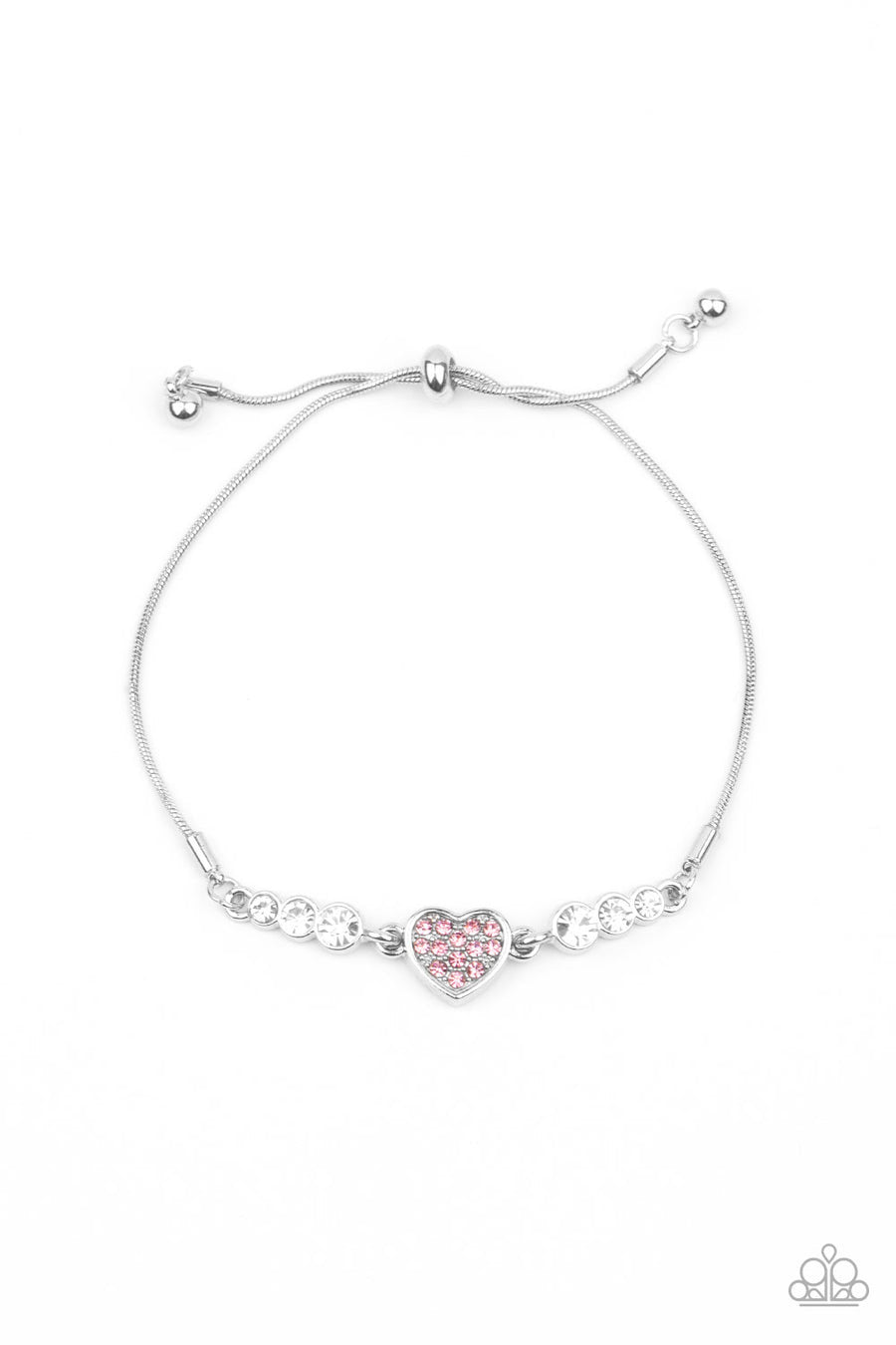 Paparazzi Big-Hearted Beam - Pink Bracelet - Pusher P