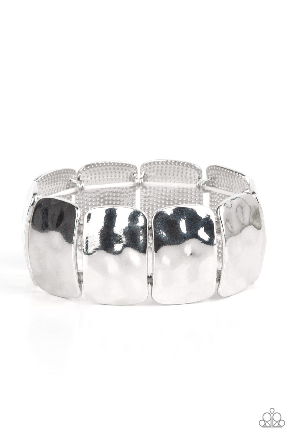 Paparazzi Molten Maverick - Silver Bracelet - Pusher P