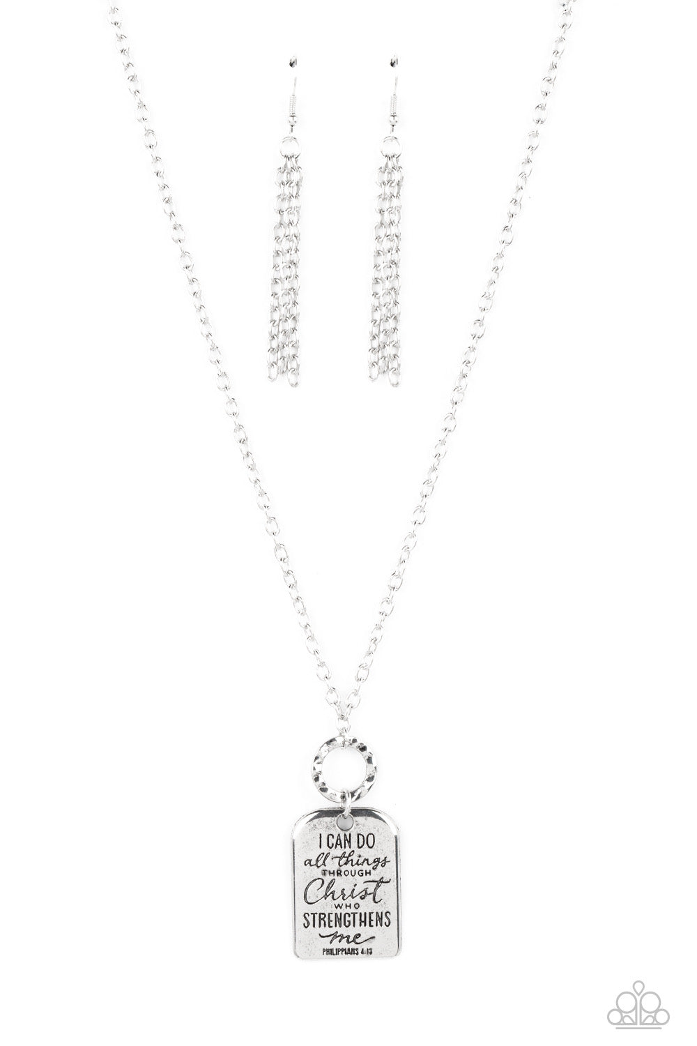 Persevering Philippians - Silver Necklace | Paparazzi Accessories