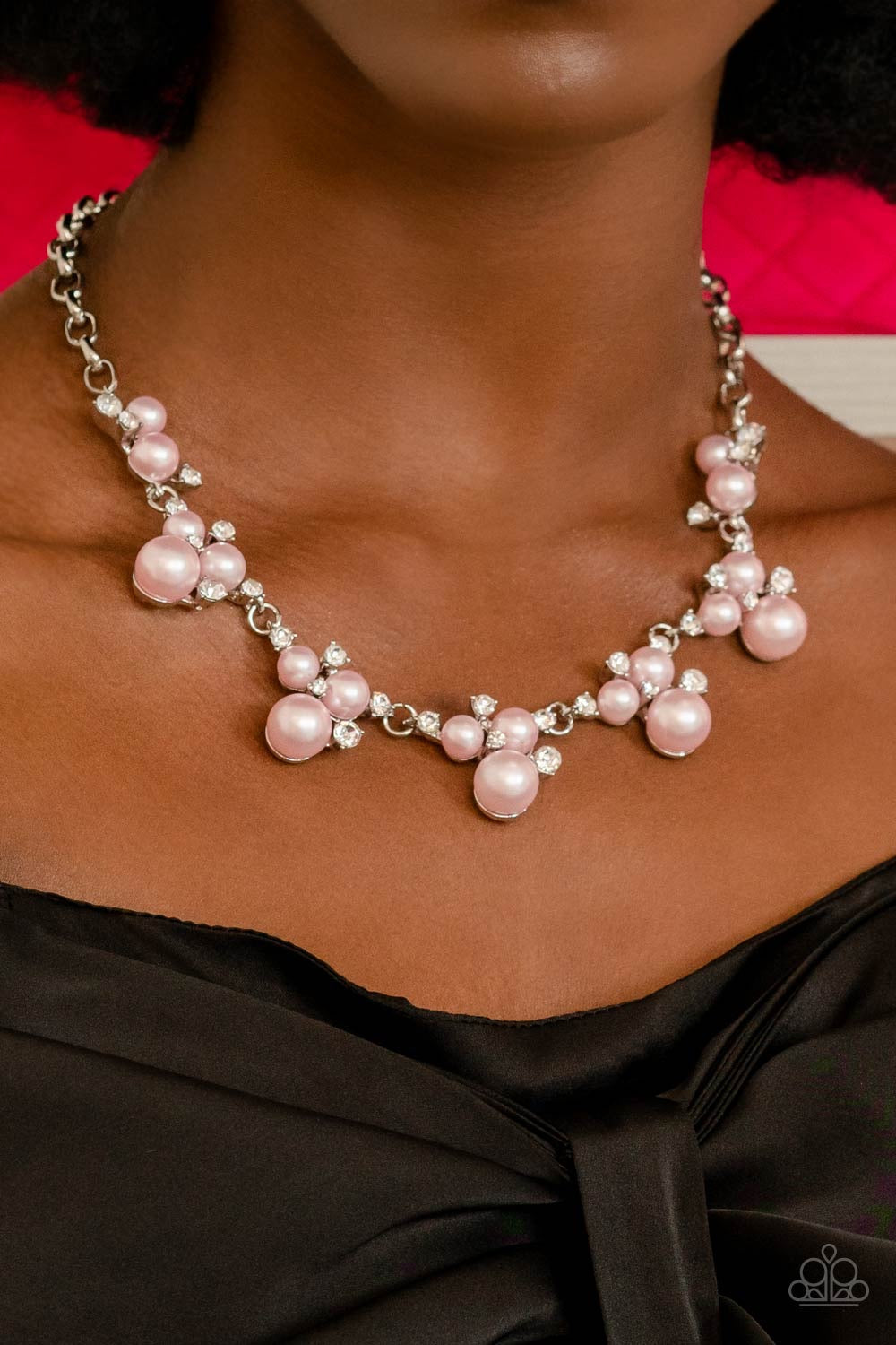 Toast to Perfection - Pink Necklace