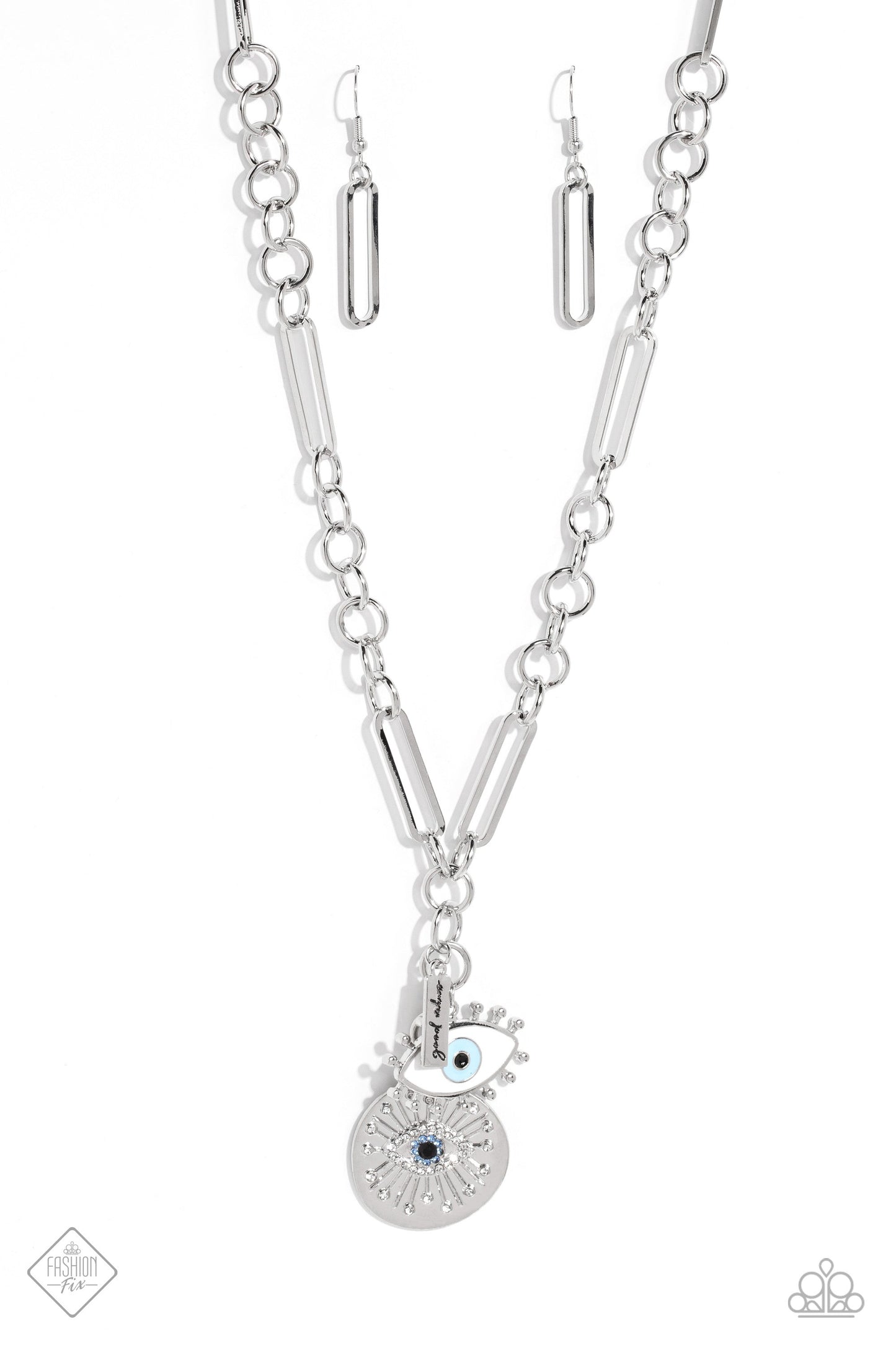 Friday Night VIBES - Necklace with Eye - Paparazzi Necklace Paparazzi jewelry image
