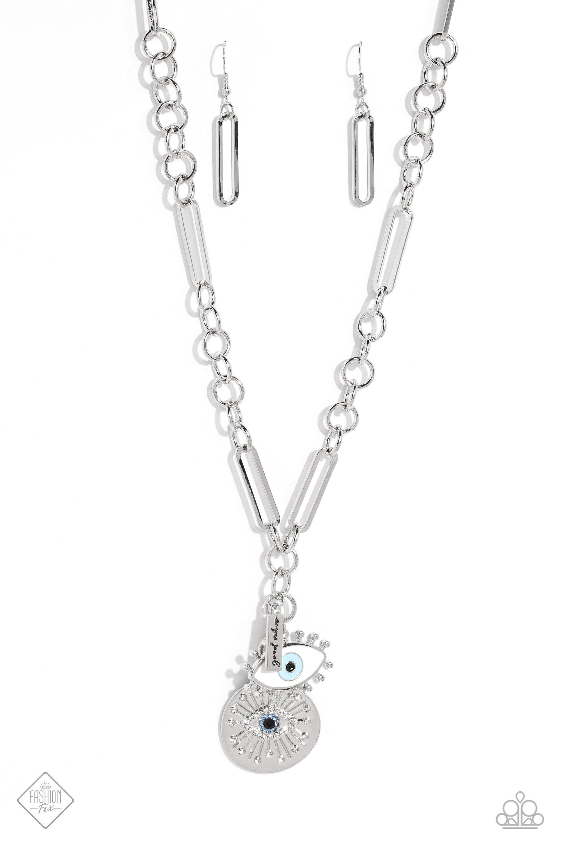 Friday Night VIBES - Necklace with Eye - Paparazzi Necklace Paparazzi jewelry image