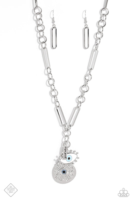 Friday Night VIBES - Necklace with Eye - Paparazzi Necklace Paparazzi jewelry image
