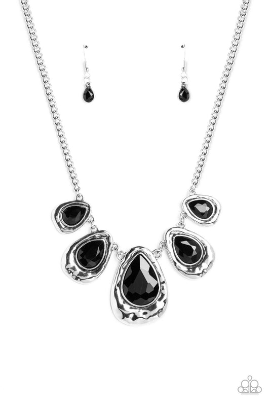 Paparazzi Formally Forged - Black Necklace -Paparazzi jewelry images