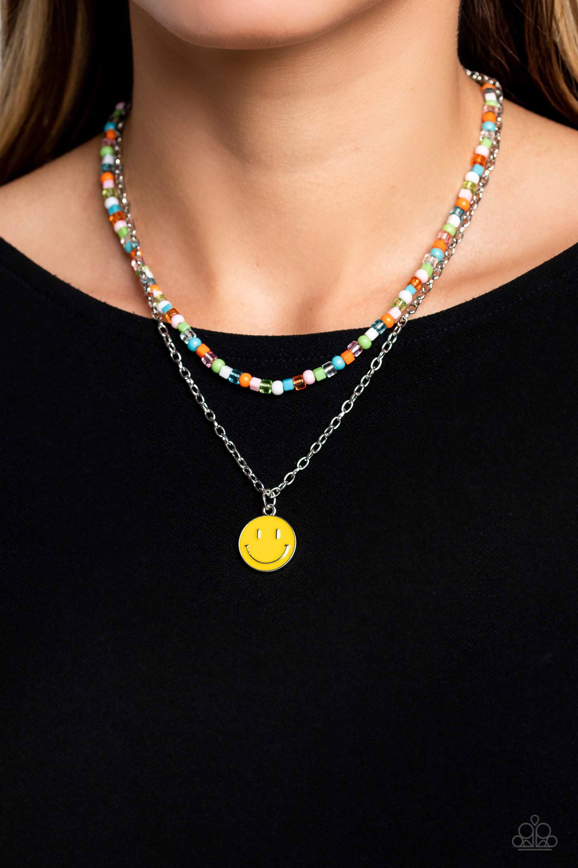 Paparazzi Smiley Squad - 3 Piece Jewelry Set Paparazzi jewelry image
