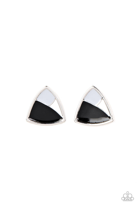 Paparazzi Kaleidoscopic Collision - Black Earrings