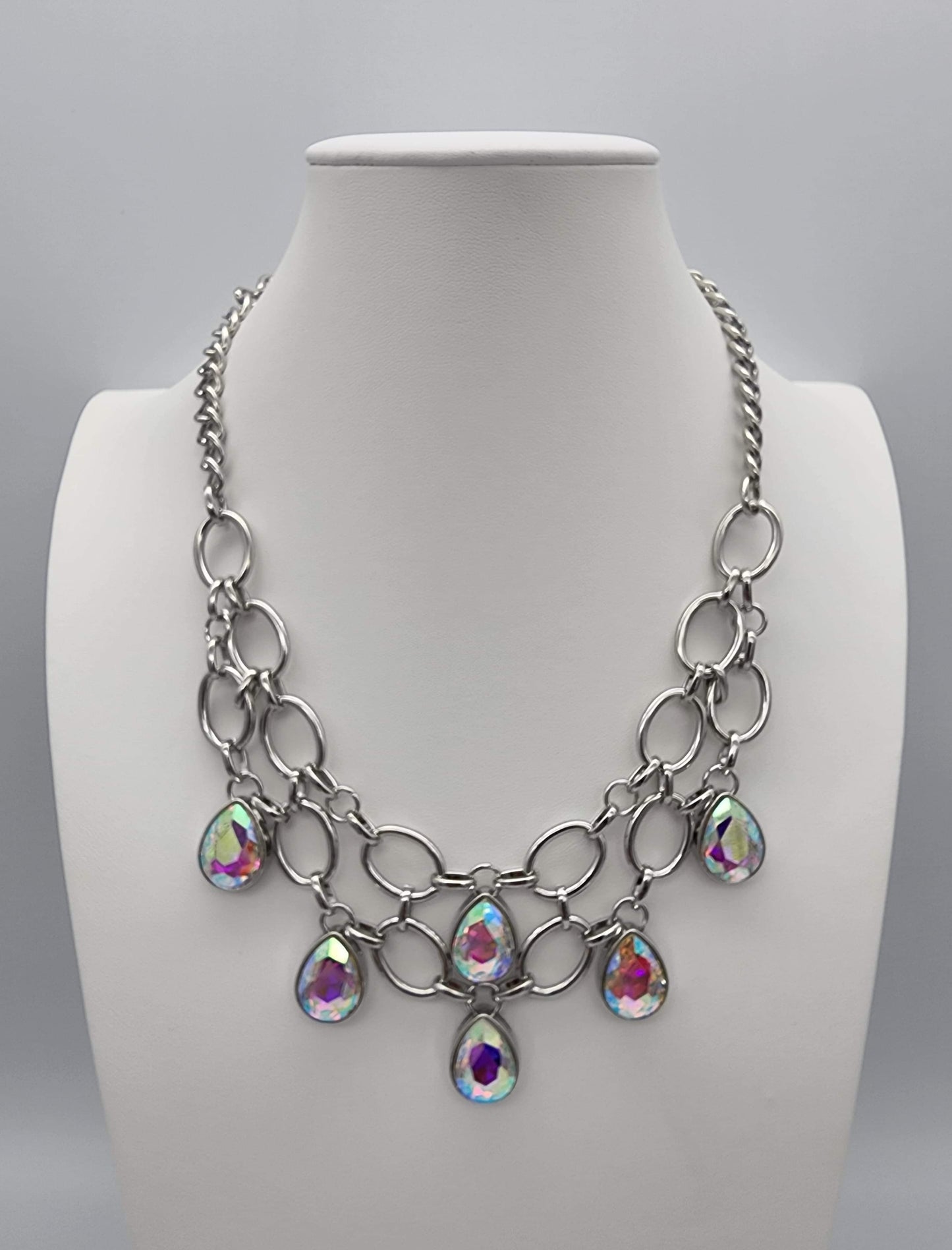 Paparazzi Show-Stopping Shimmer - Multi Necklace- Life of the Party Pink Diamond Exclusive - Pusher P