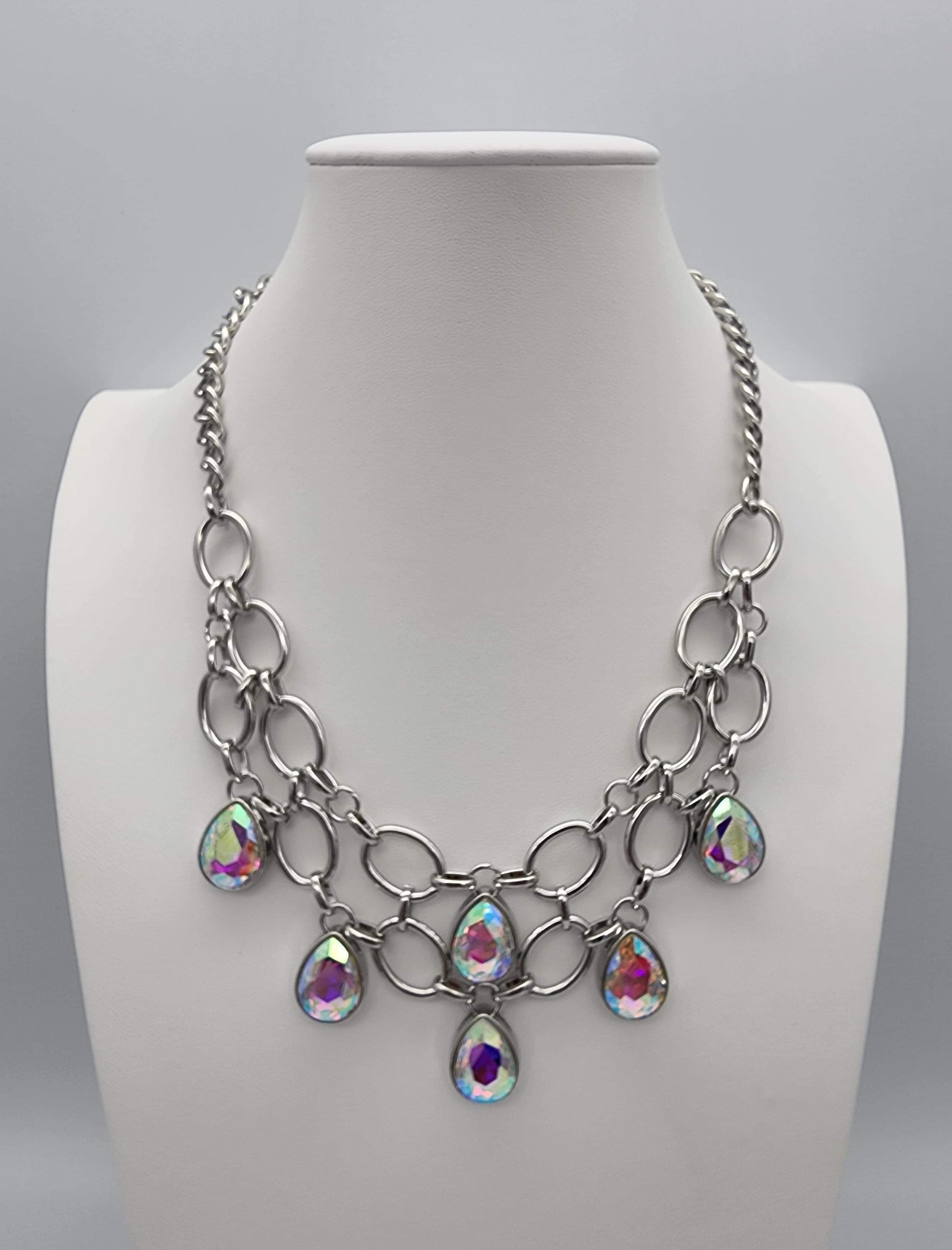 Paparazzi Show-Stopping Shimmer - Multi Necklace- Life of the Party Pink Diamond Exclusive - Pusher P