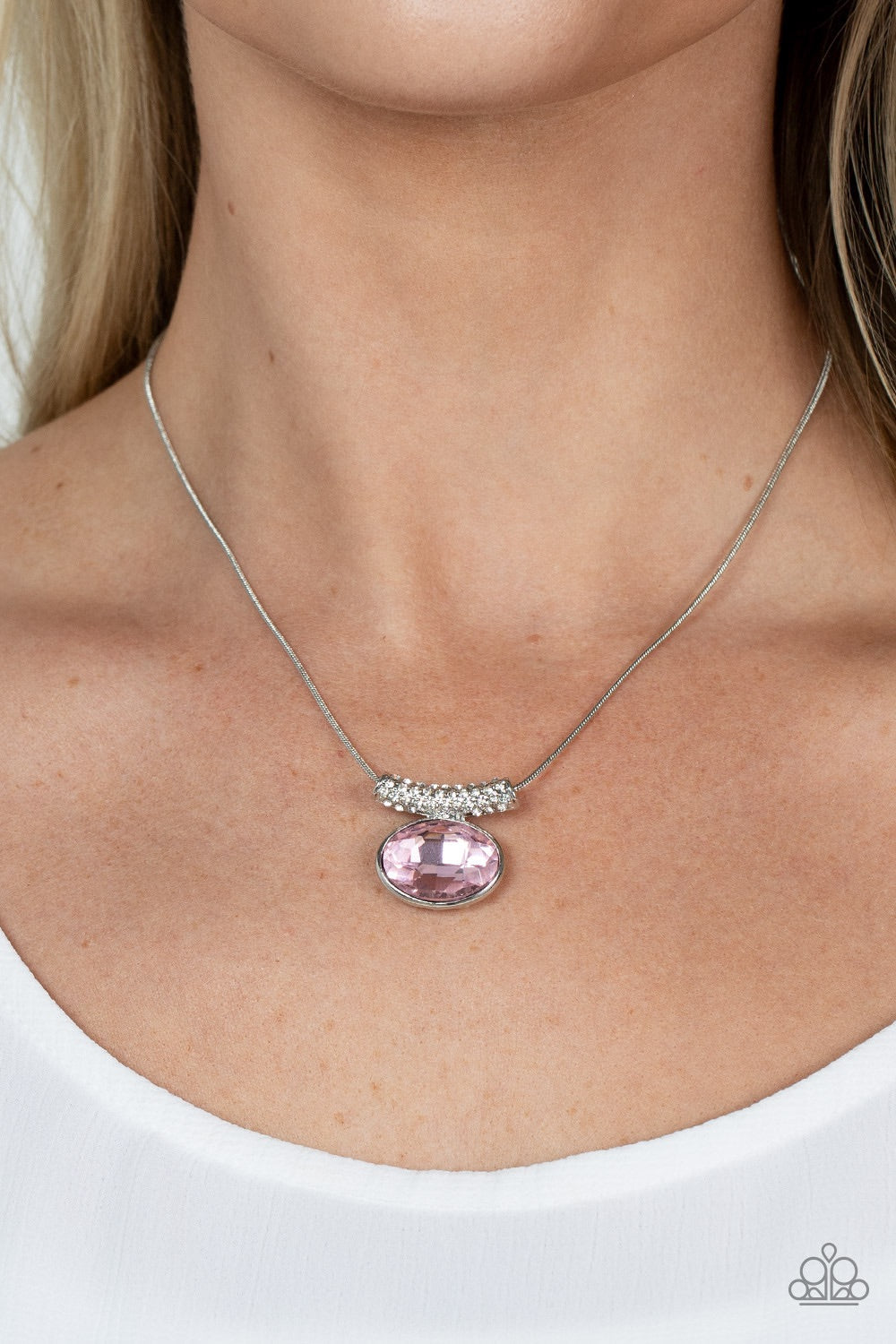 Paparazzi Pristinely Prestigious - Pink Necklace - Pusher P