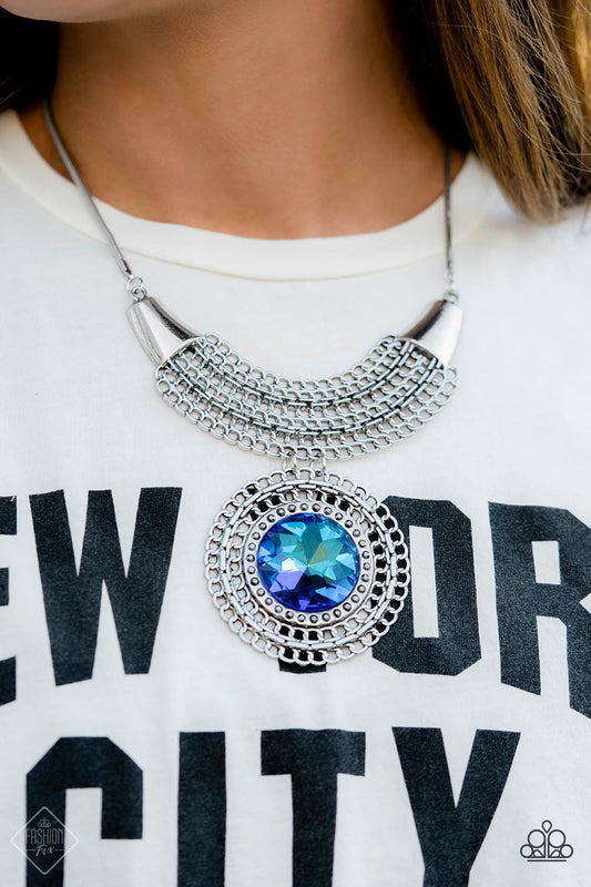 Excalibur Extravagance - Blue Necklace- December Fashion Fix