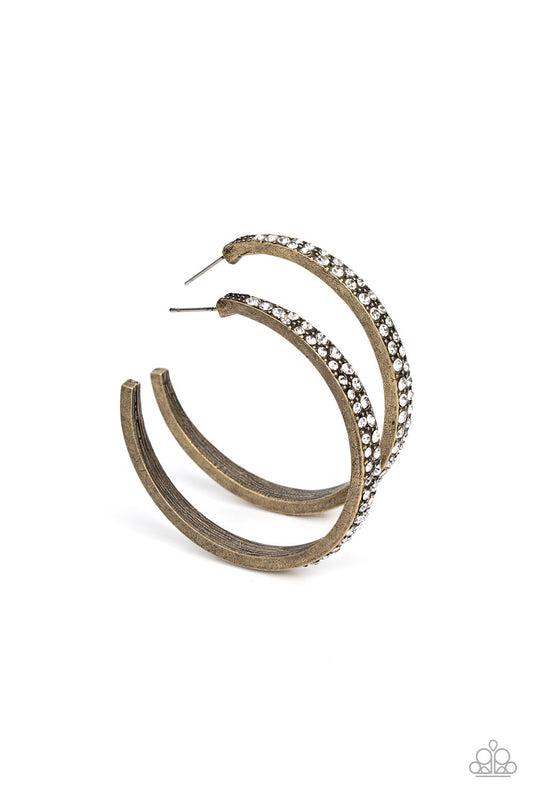 Paparazzi Tick, Tick, Boom! - Brass Earrings
