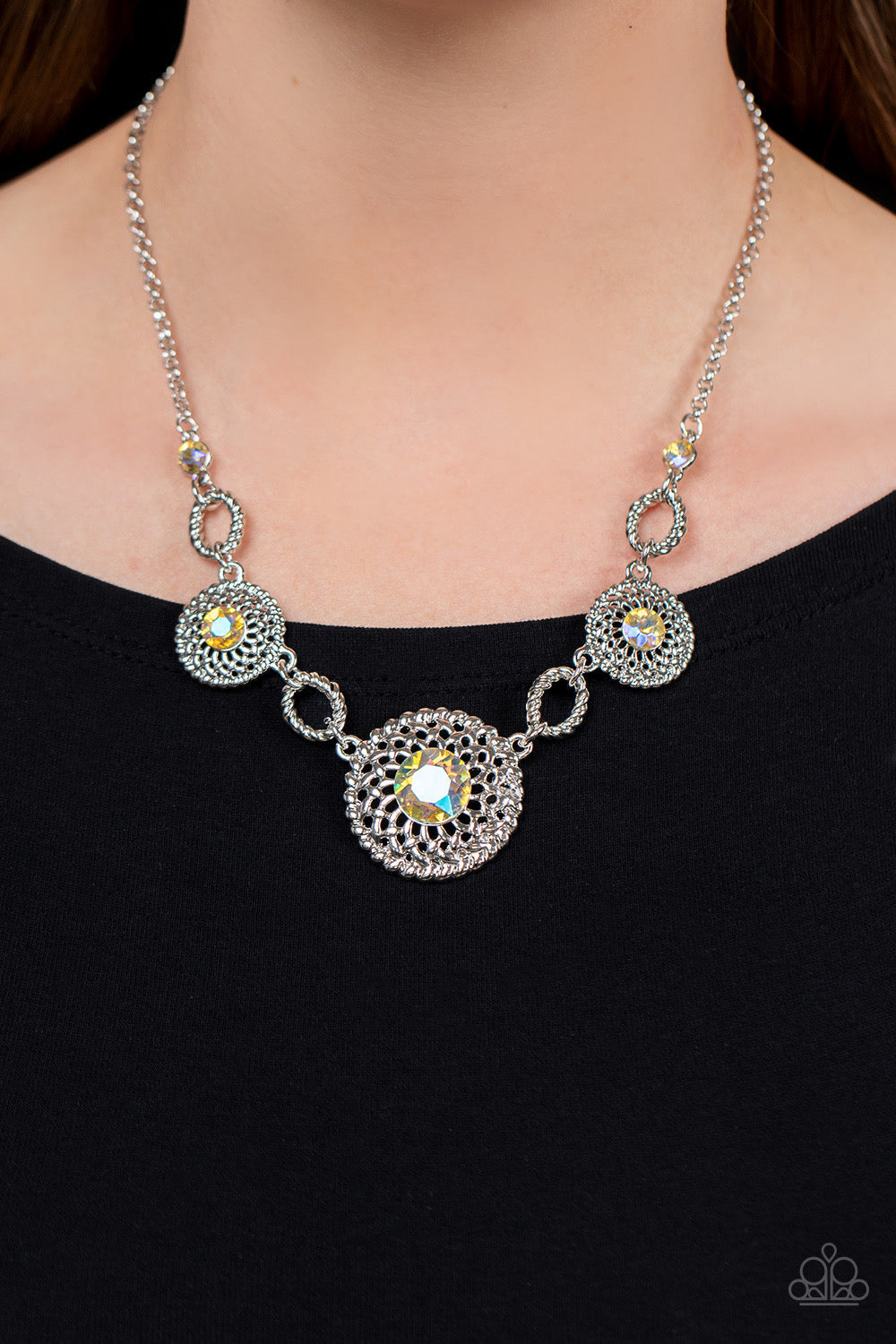 Paparazzi Cosmic Cosmos - Yellow Necklace - Pusher P