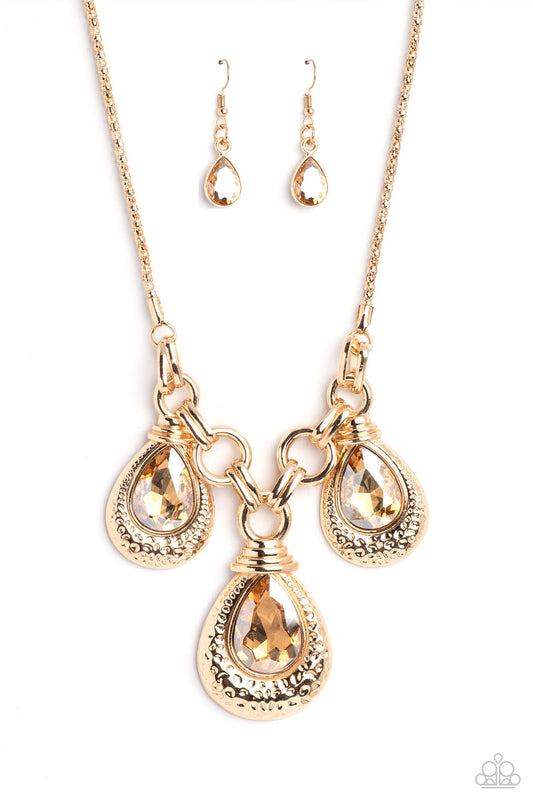 Paparazzi Built Beacon - Gold Necklace Paparazzi Jewelry Images