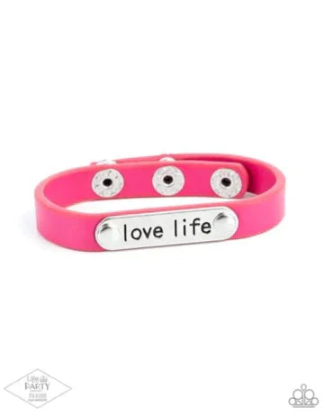 Love Life - Pink Bracelet