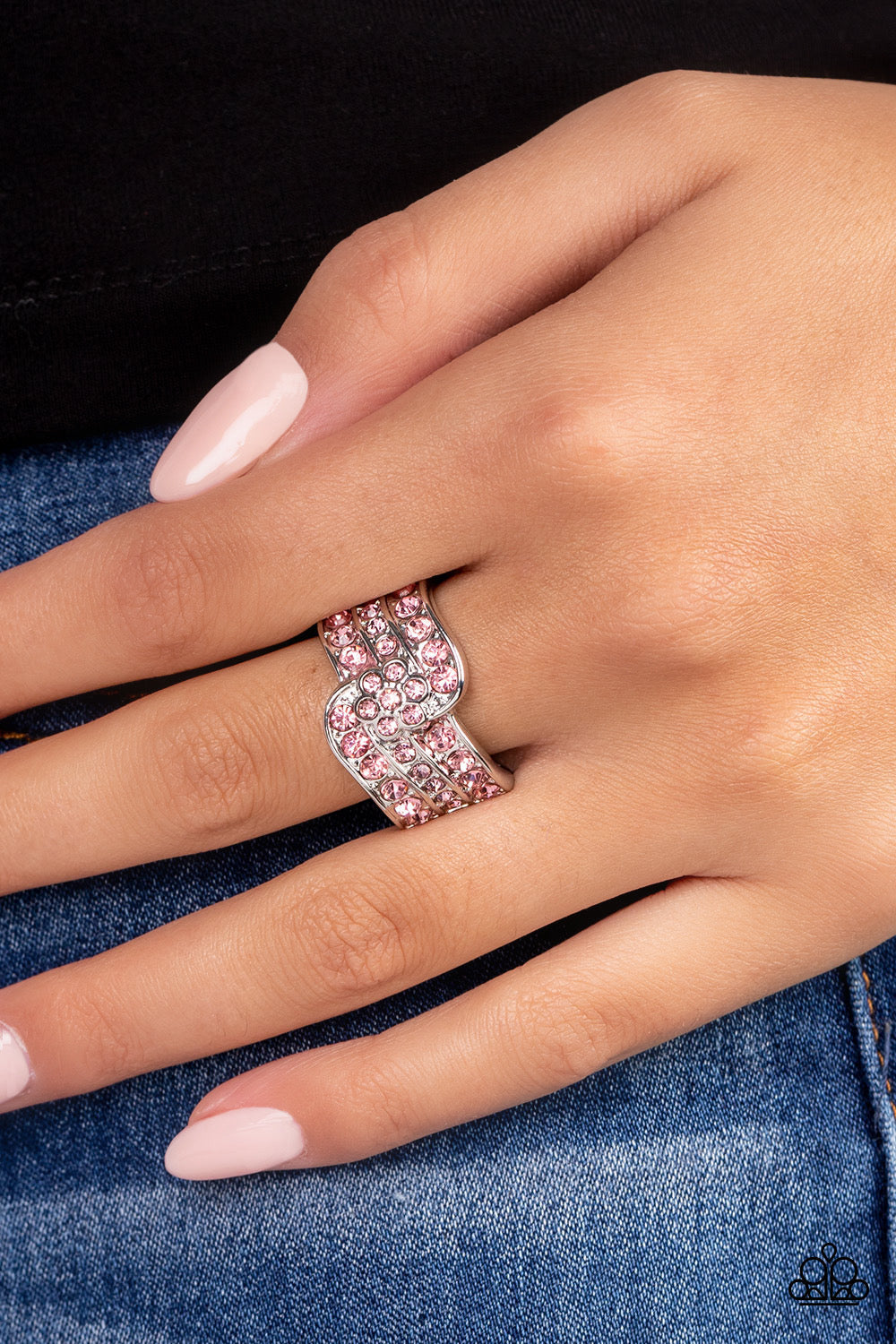 Paparazzi No Flowers Barred - Pink Ring - Pusher P
