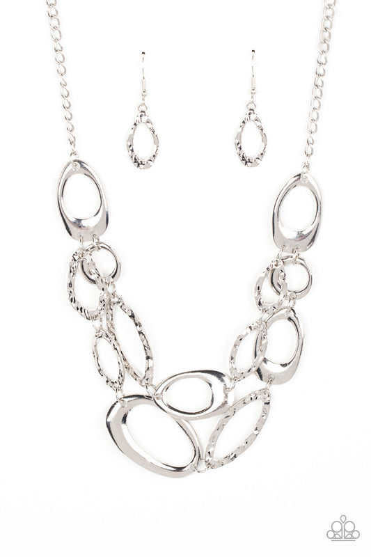 Game OVAL - Silver Necklace