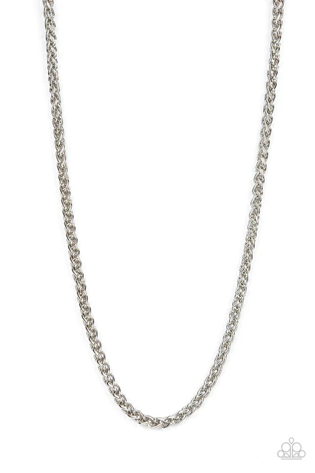Metro Monopoly - Mens Silver Necklace