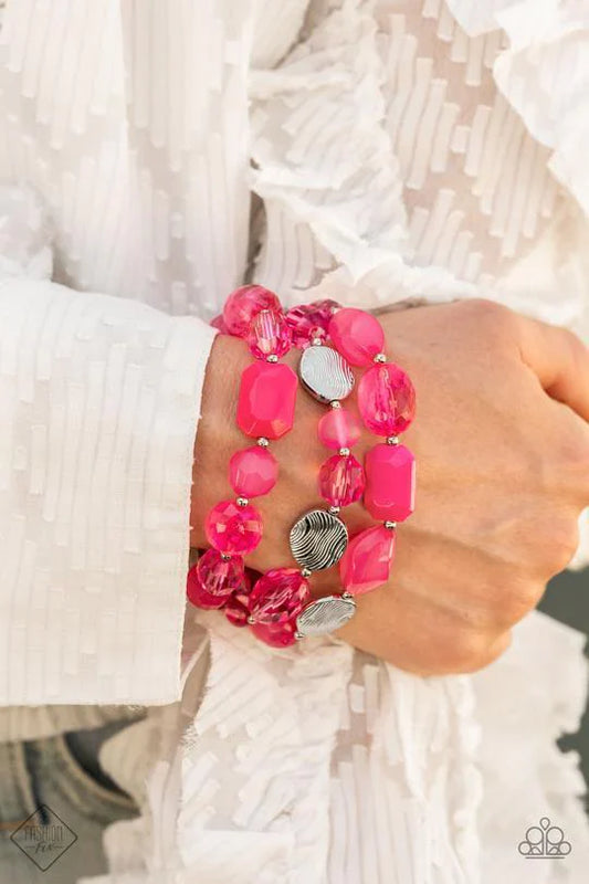 Paparazzi Accessories: August 2021 Fashion Fix Set - Glimpses of Malibu - Pusher P