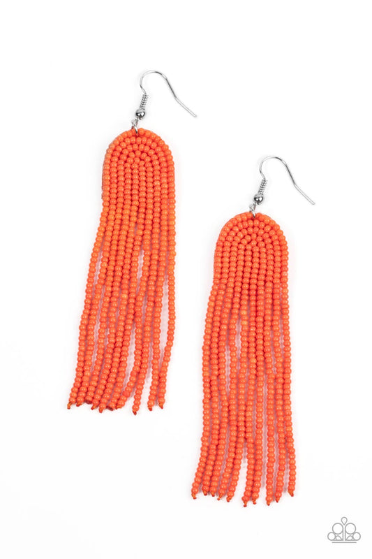 Paparazzi Right as RAINBOW - Orange Earrings -paparazzi jewelry images
