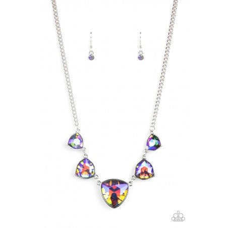 Cosmic Constellations-Multi Oil Spill Necklace