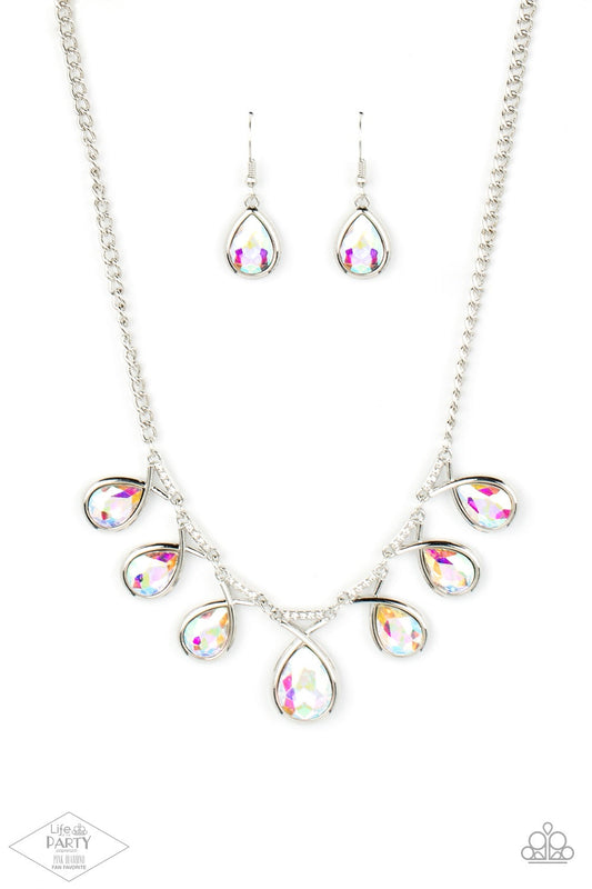 Paparazzi Love At Fierce Sight - Multi Necklace- Pink Diamond Life of the Party