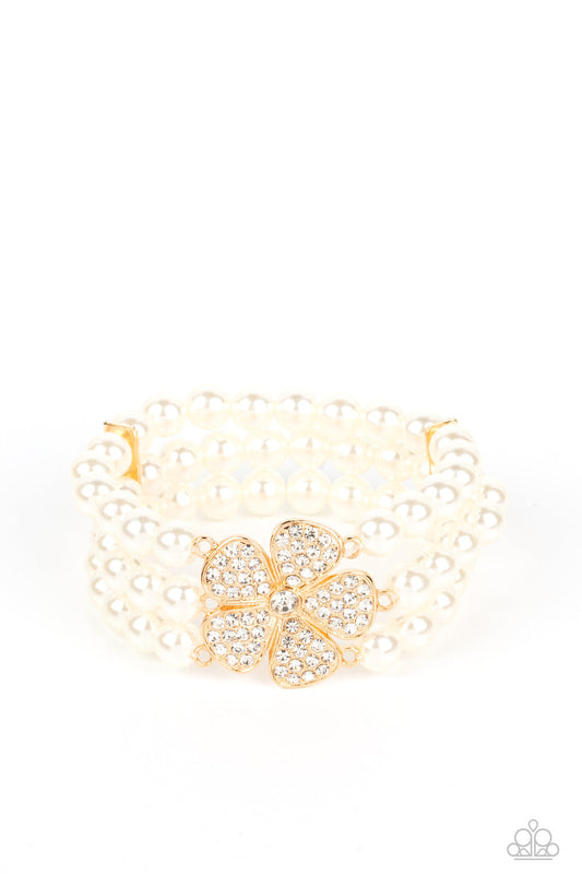 Paparazzi Park Avenue Orchard - Gold Bracelet - Paparazzi Jewelry Images