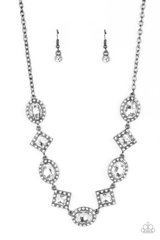Paparazzi Diamond of the Season - Black Necklace -Paparazzi jewelry images