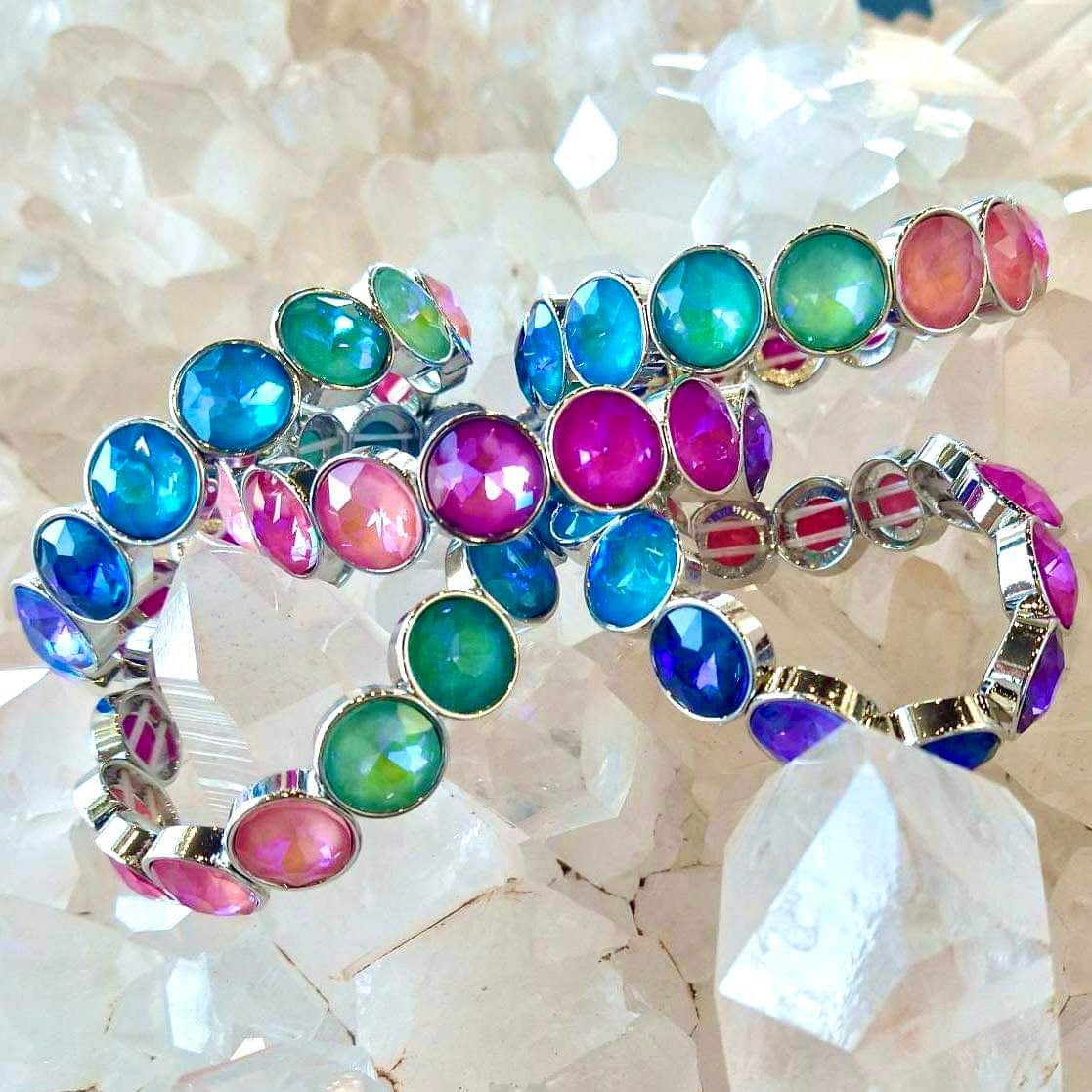 Radiant on Repeat - Multi Bracelet - Pink Diamond Life of the Party Exclusive
