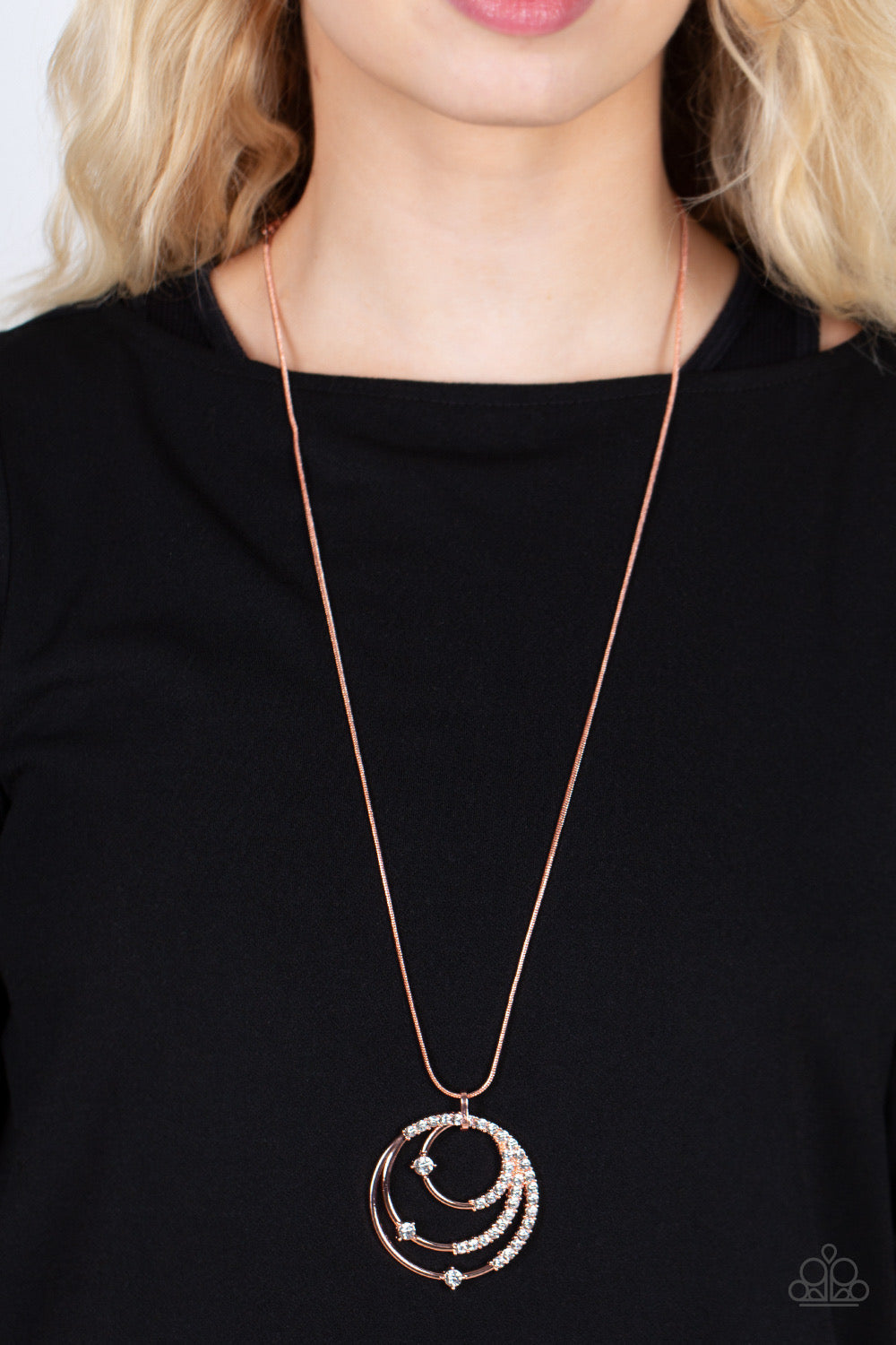 Ecliptic Elegance - Copper Necklace | Paparazzi Accessories