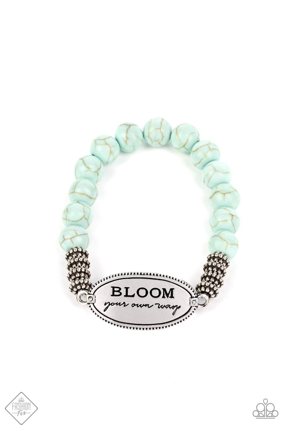 Bedouin Bloom - Blue Bracelet-November 2022 Fashion Fix