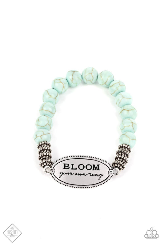 Bedouin Bloom - Blue Bracelet-November 2022 Fashion Fix