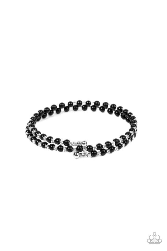 Paparazzi Regal Wraparound - Black Bracelet - Pusher P
