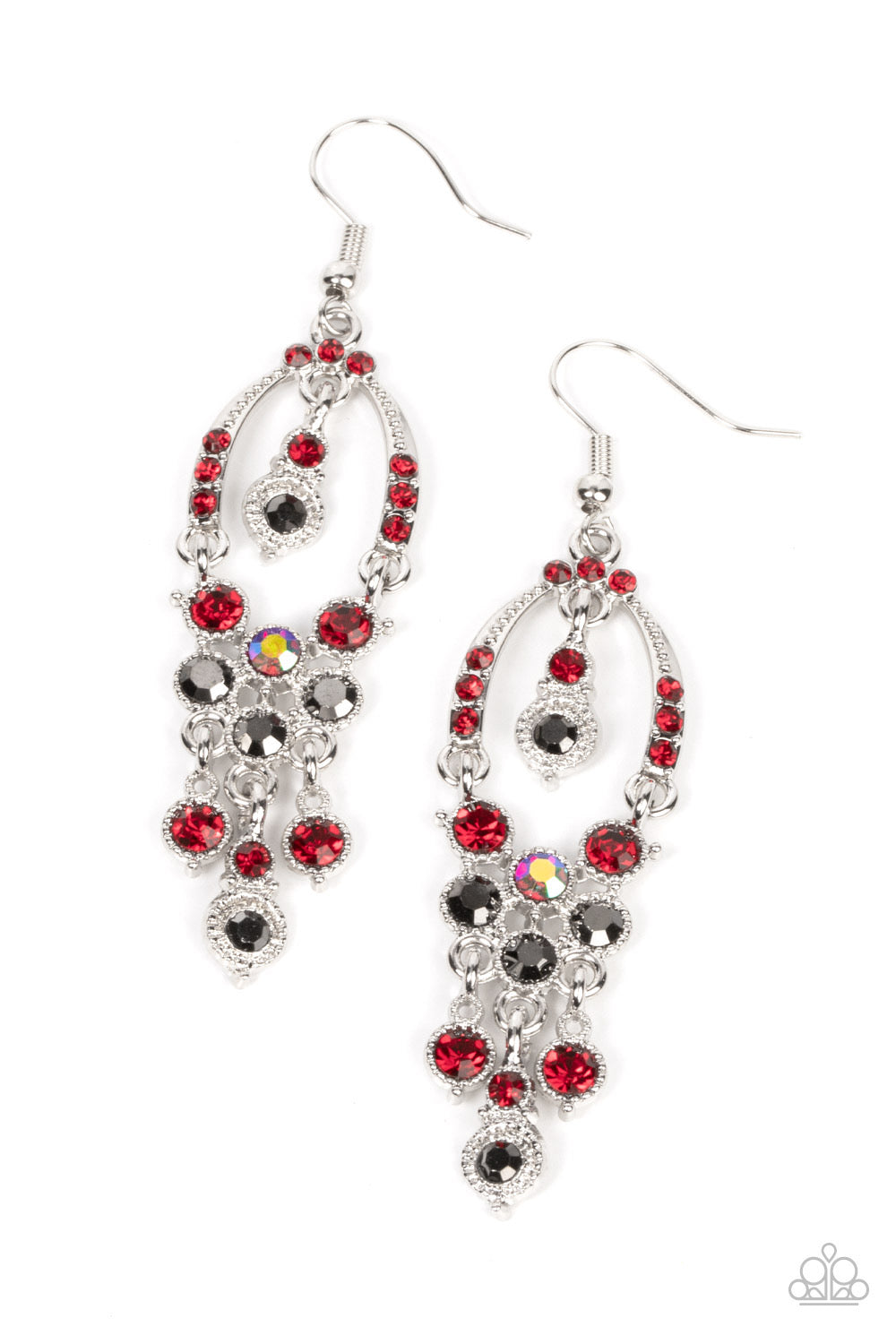 Paparazzi Sophisticated Starlet - Red Earrings - Pusher P