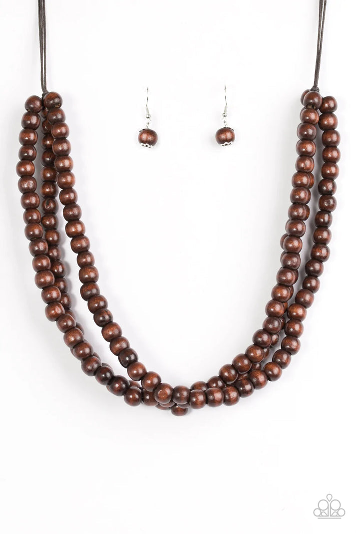 Summer Mai Tai - Brown Necklace