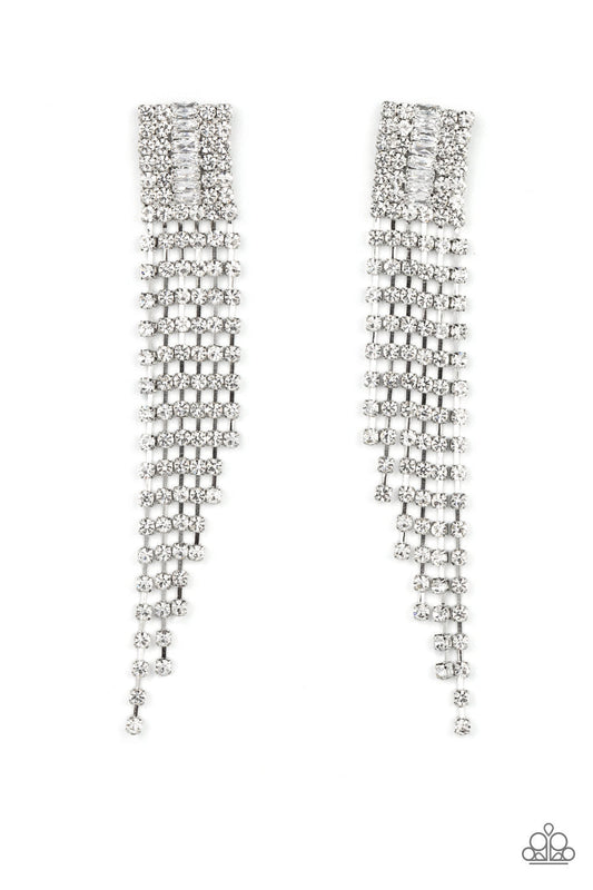 A-Lister Affirmations - White Dangle Earrings