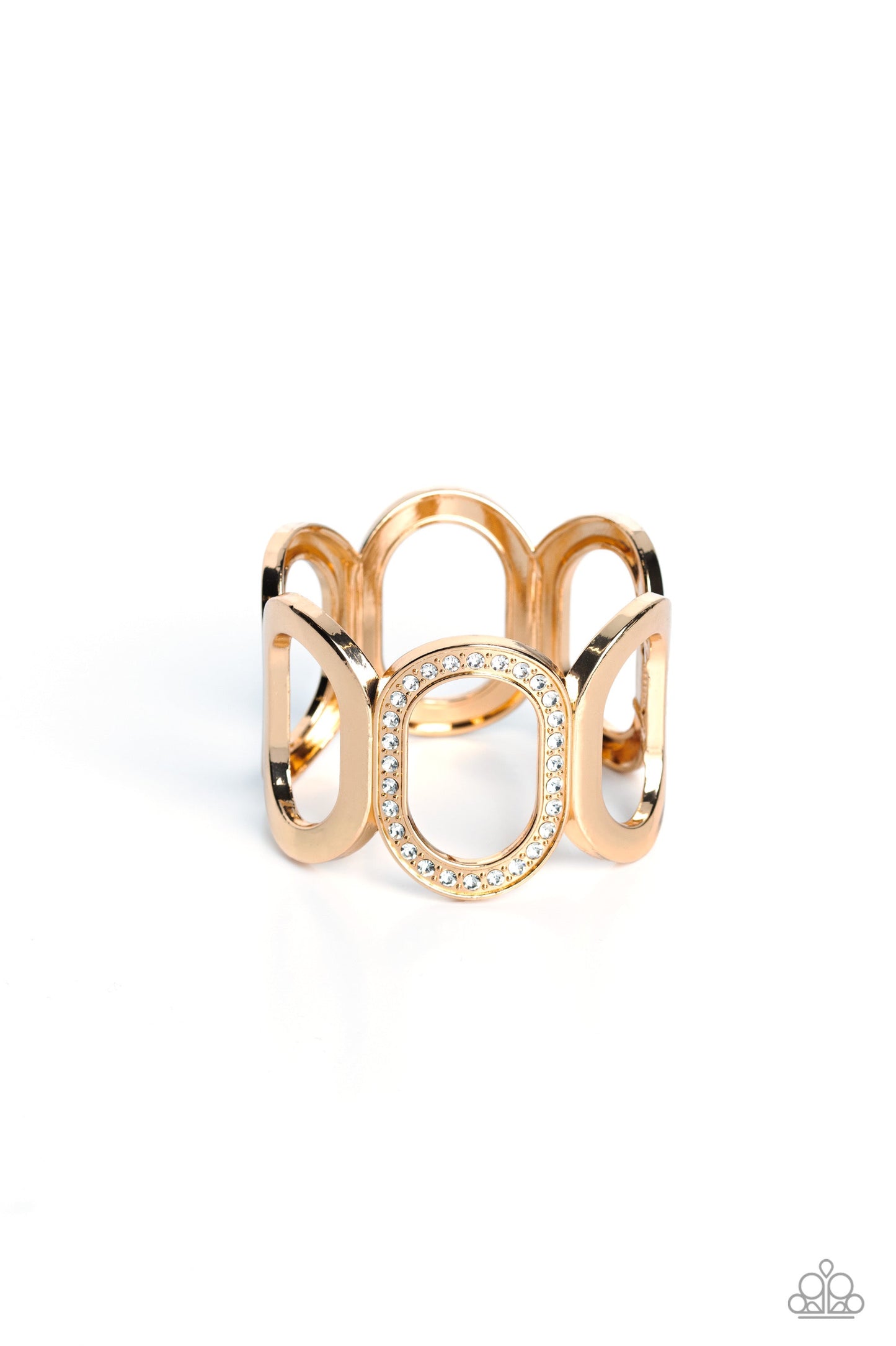 Paparazzi Opulent Ovals - Gold Bracelet