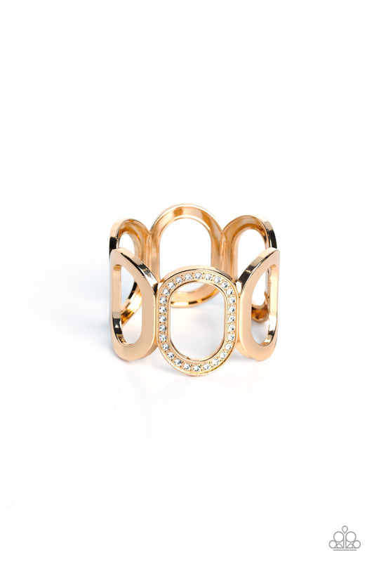 Paparazzi Opulent Ovals - Gold Bracelet