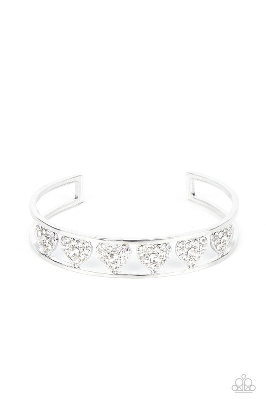 Paparazzi Decadent Devotion - White Bracelet -Paparazzi Jewelry Images