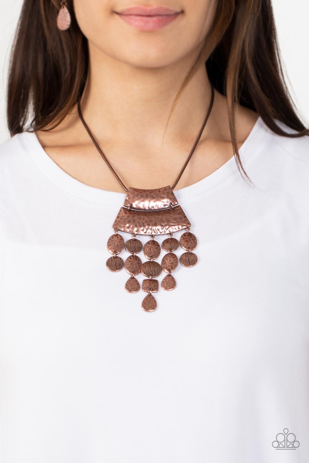 Paparazzi Totem Trek - Copper Necklace -paparazzi jewelry images