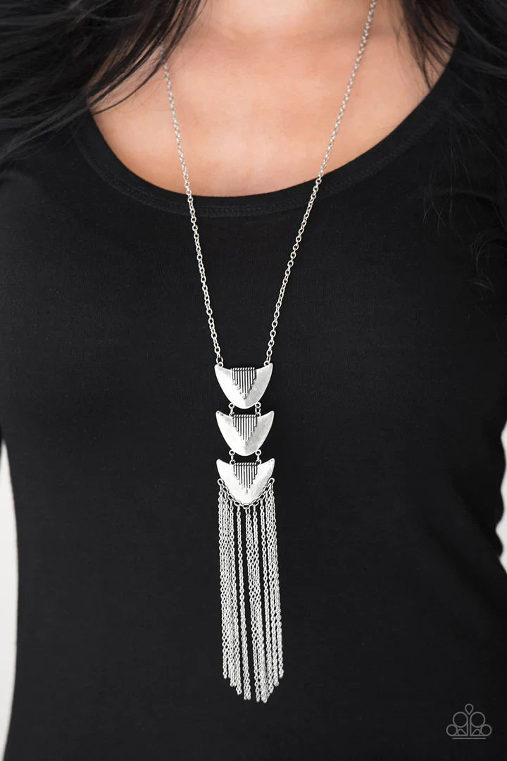 Paradise Prowess - Silver Necklace