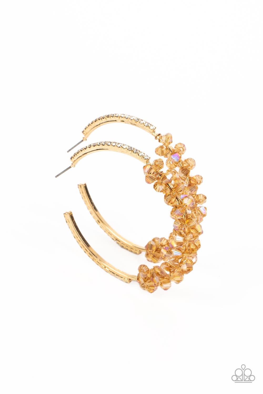 Bubble-Bursting Bling - Gold Earrings | Paparazzi Accessories