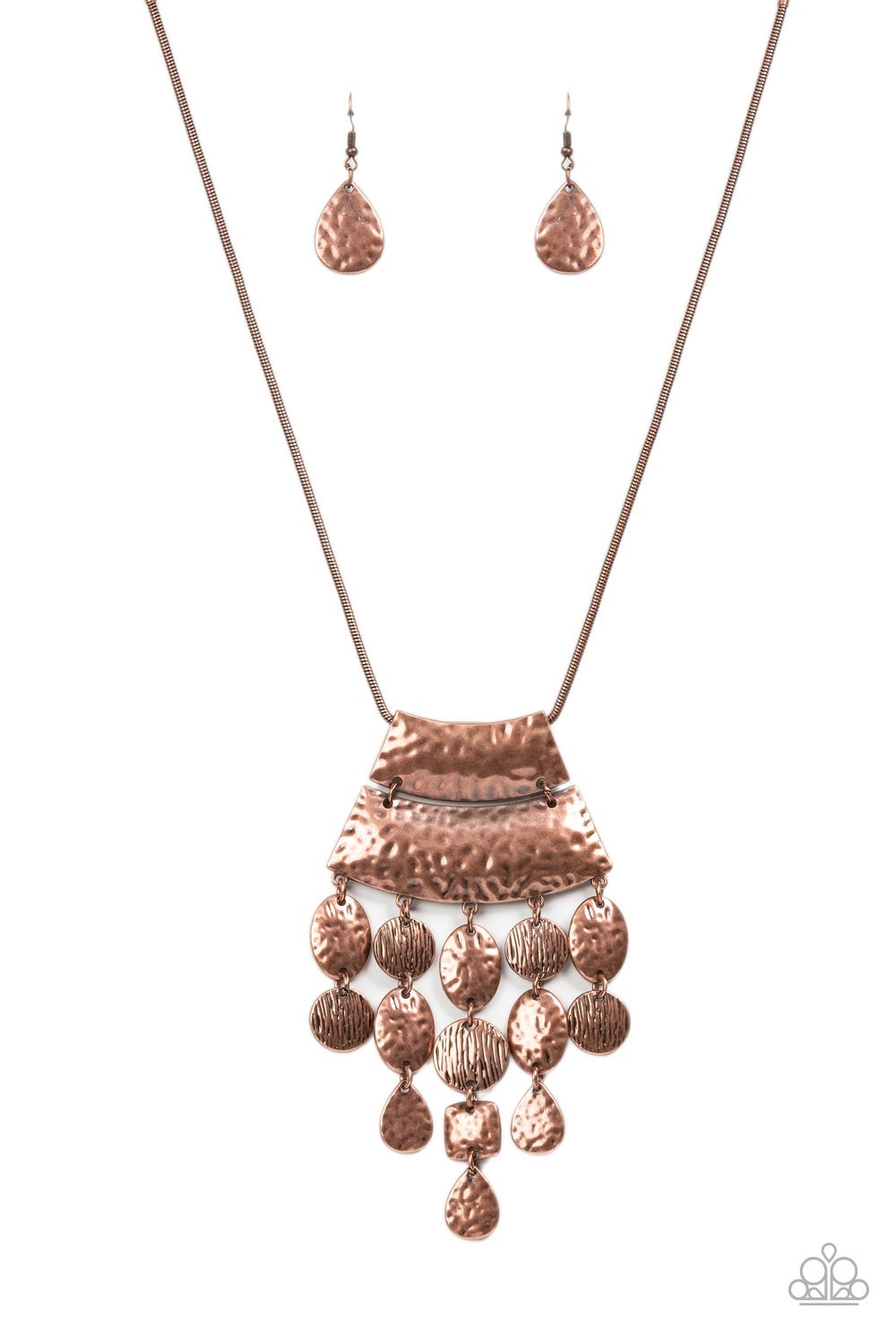 Paparazzi Totem Trek - Copper Necklace -Paparazzi Jewelry Images