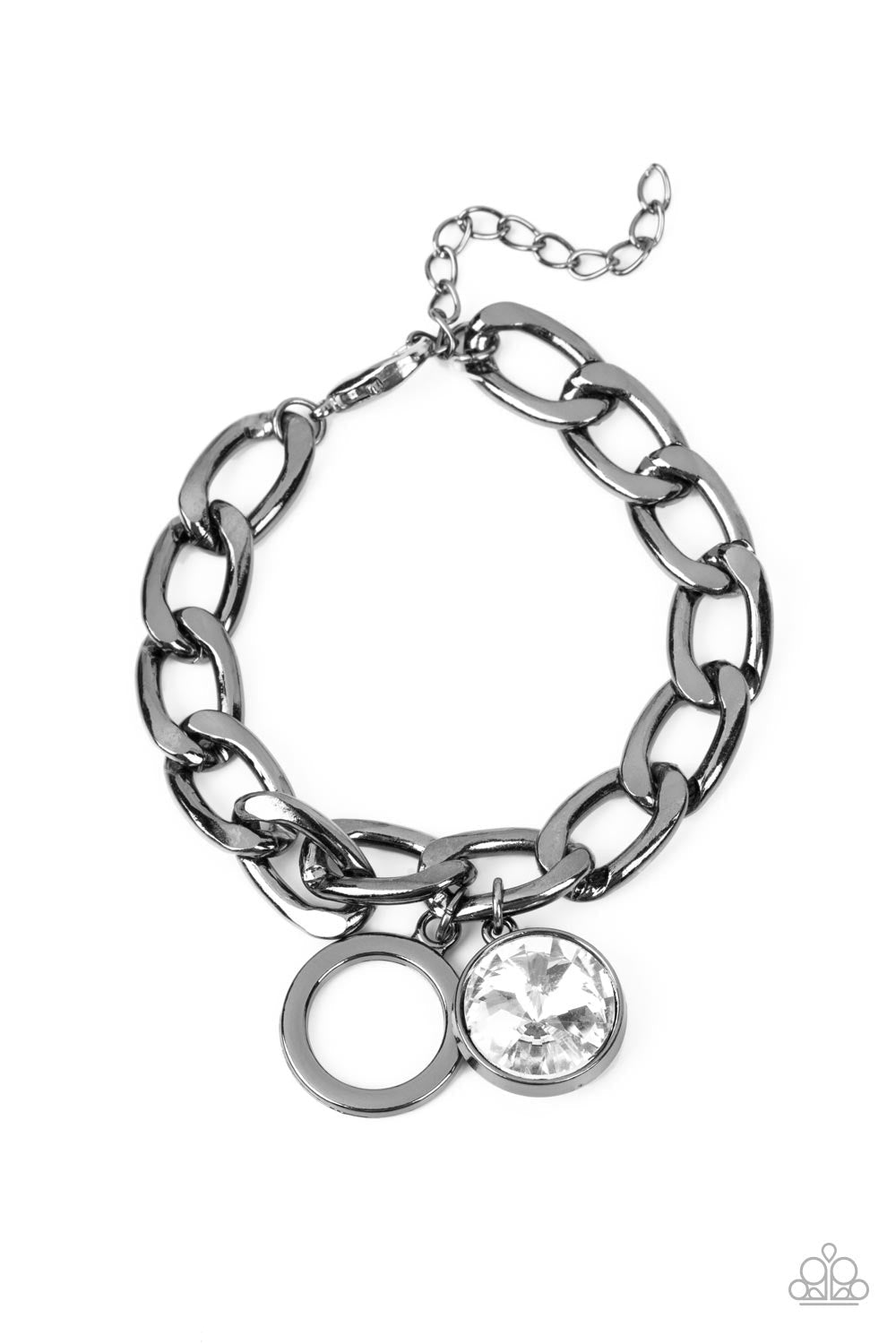 2pc Set: Pusher P Industrial Noise - Black Necklace & Unyielding Roar - Black Bracelet