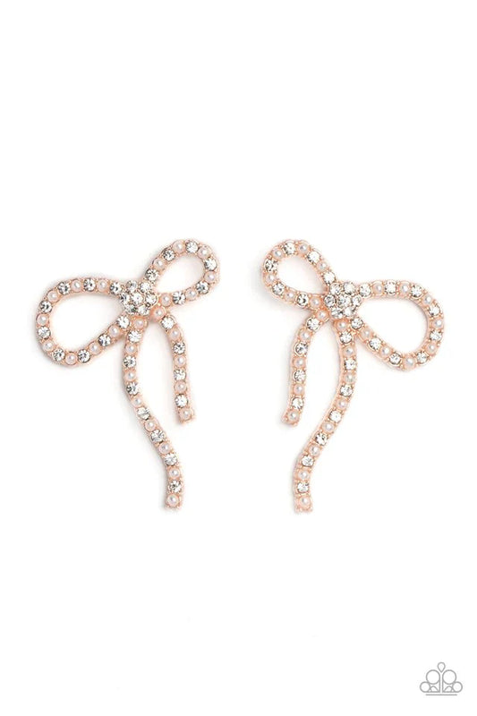 Deluxe Duet - Rose Gold Earrings
